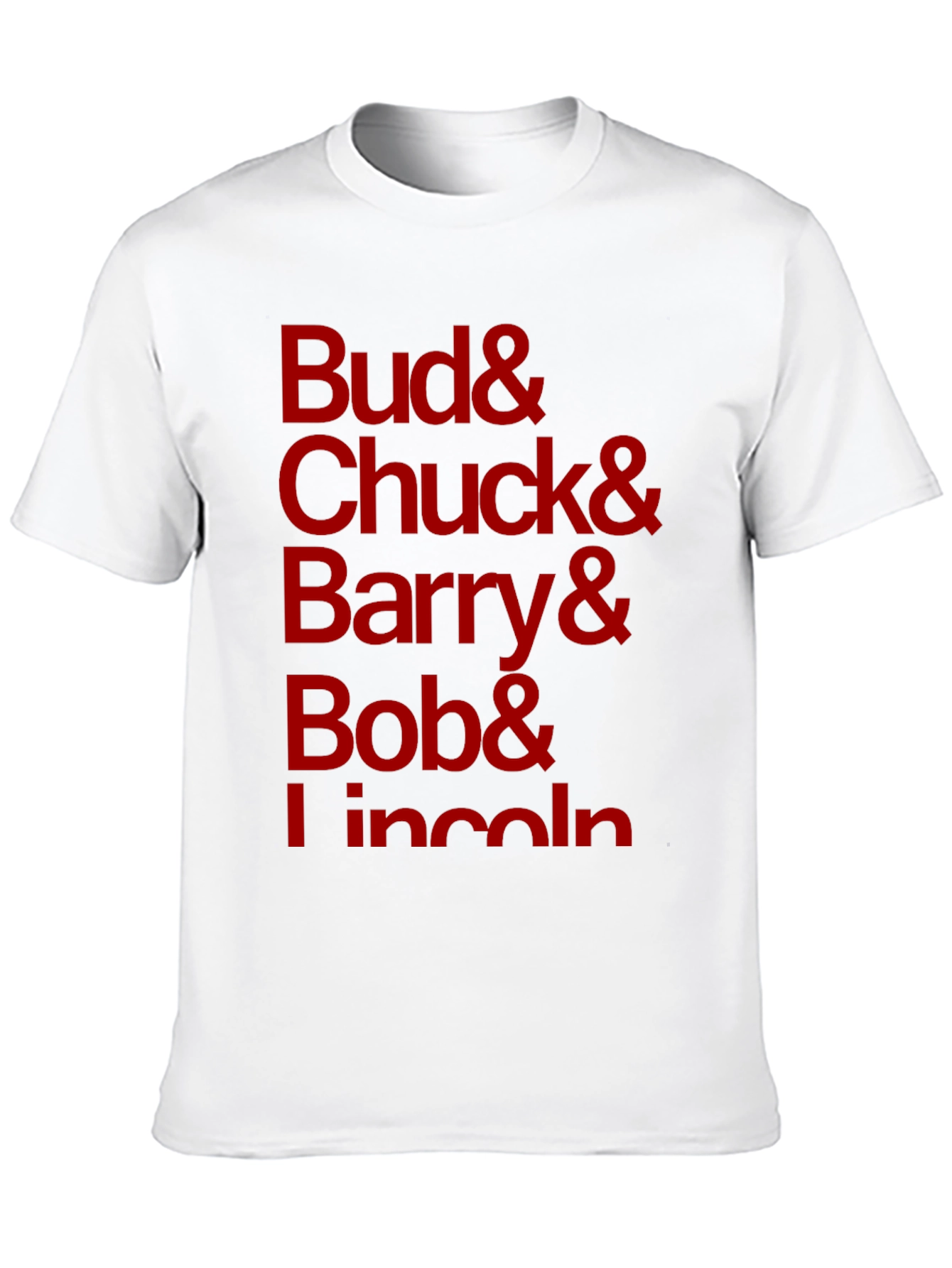 Bud Chuck Barry Bob Lincoln Black T-Shirt