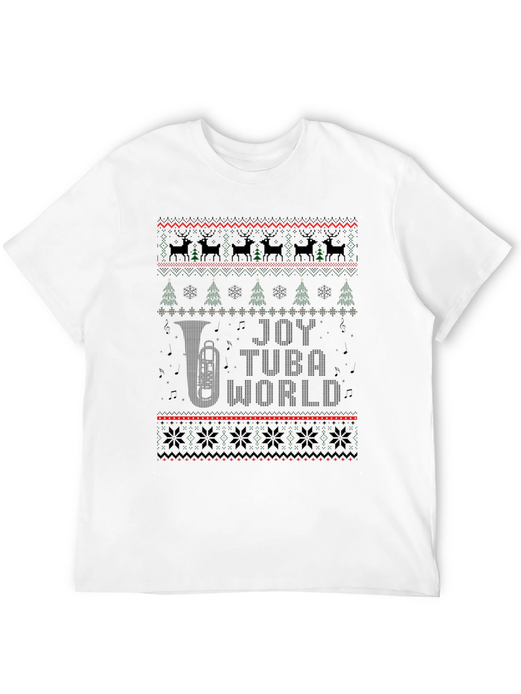 Joy Tuba World Ugly Christmas Sweater T-Shirt