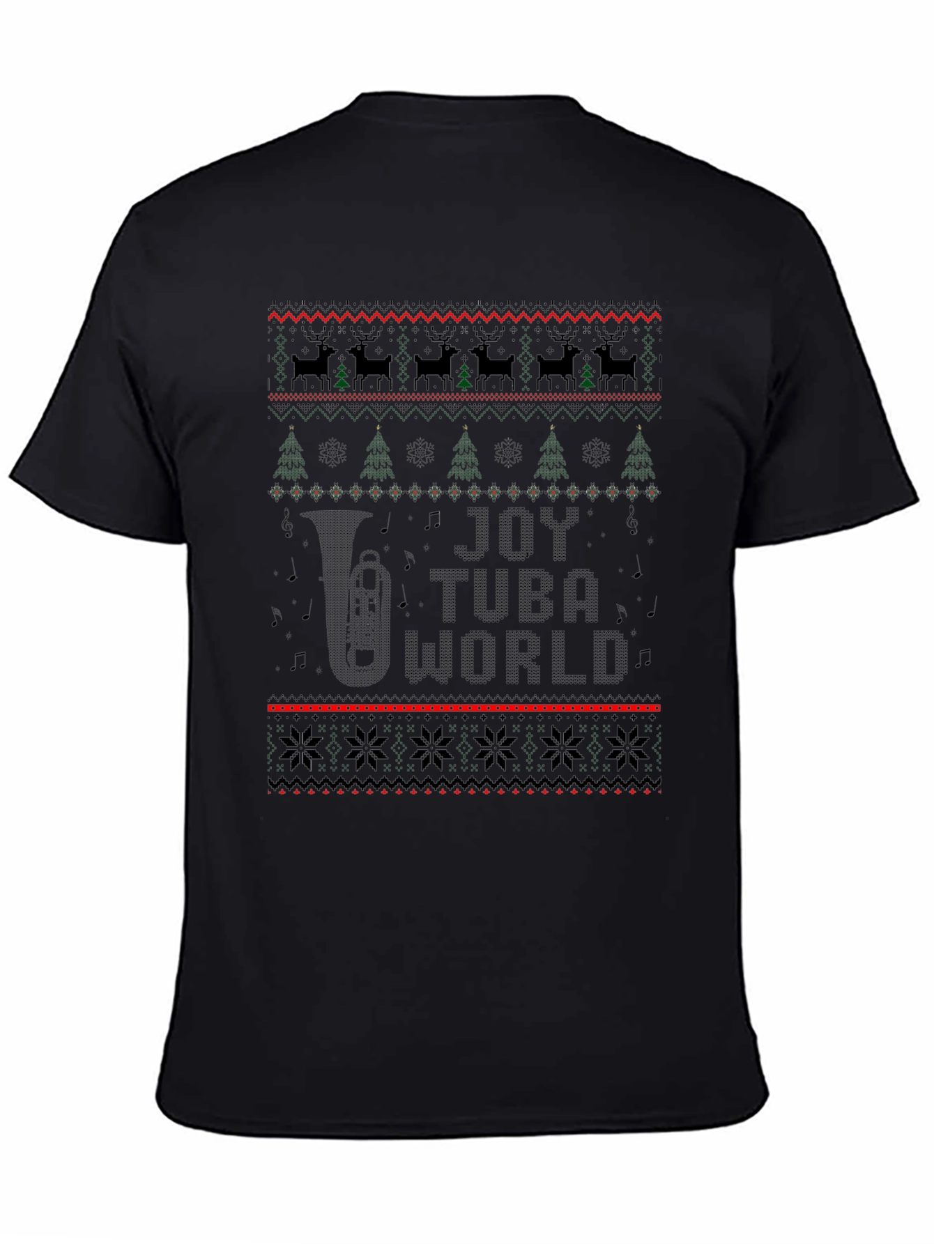 Joy Tuba World Ugly Christmas Sweater T-Shirt