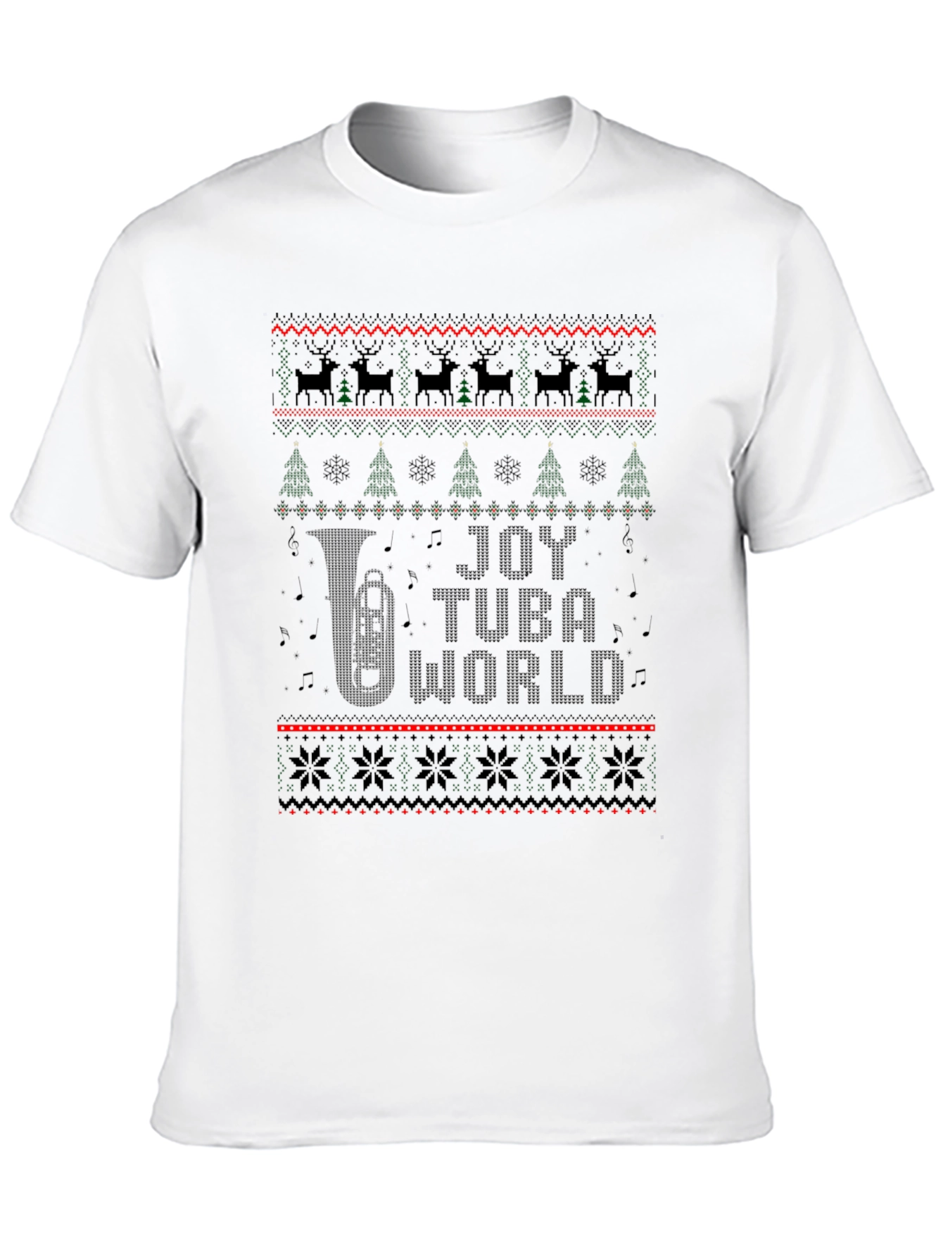 Joy Tuba World Ugly Christmas Sweater T-Shirt