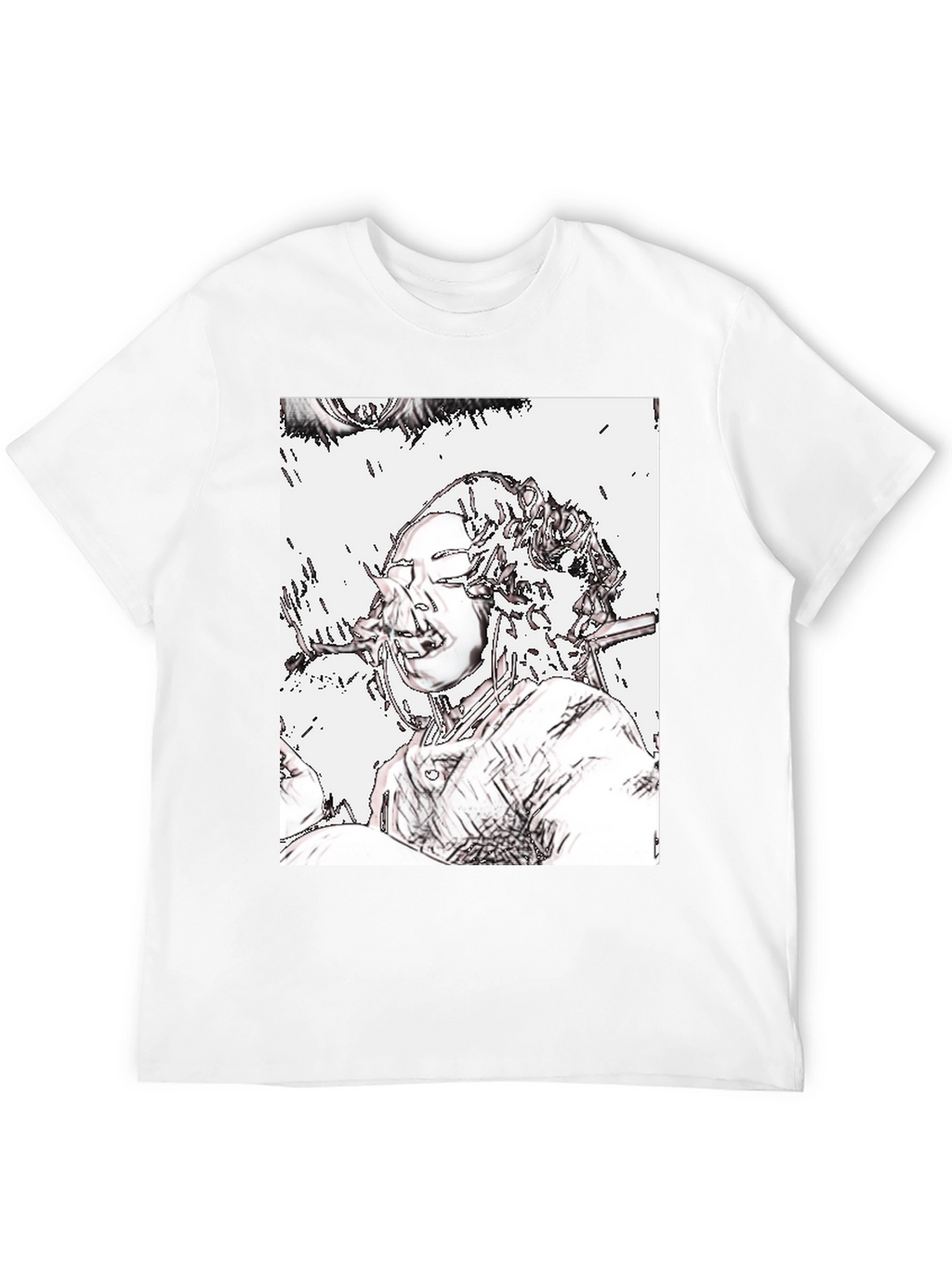 Edgy Graphic Tee - Unique Artistic Design