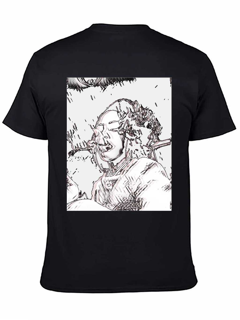 Edgy Graphic Tee - Unique Artistic Design