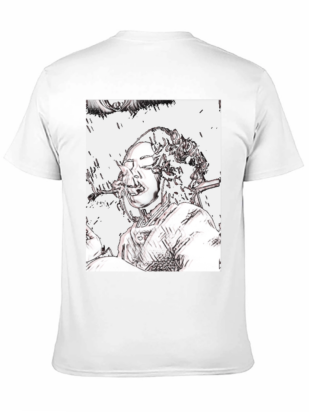 Edgy Graphic Tee - Unique Artistic Design