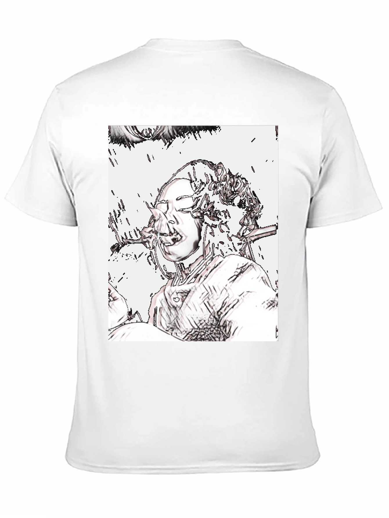 Edgy Graphic Tee - Unique Artistic Design