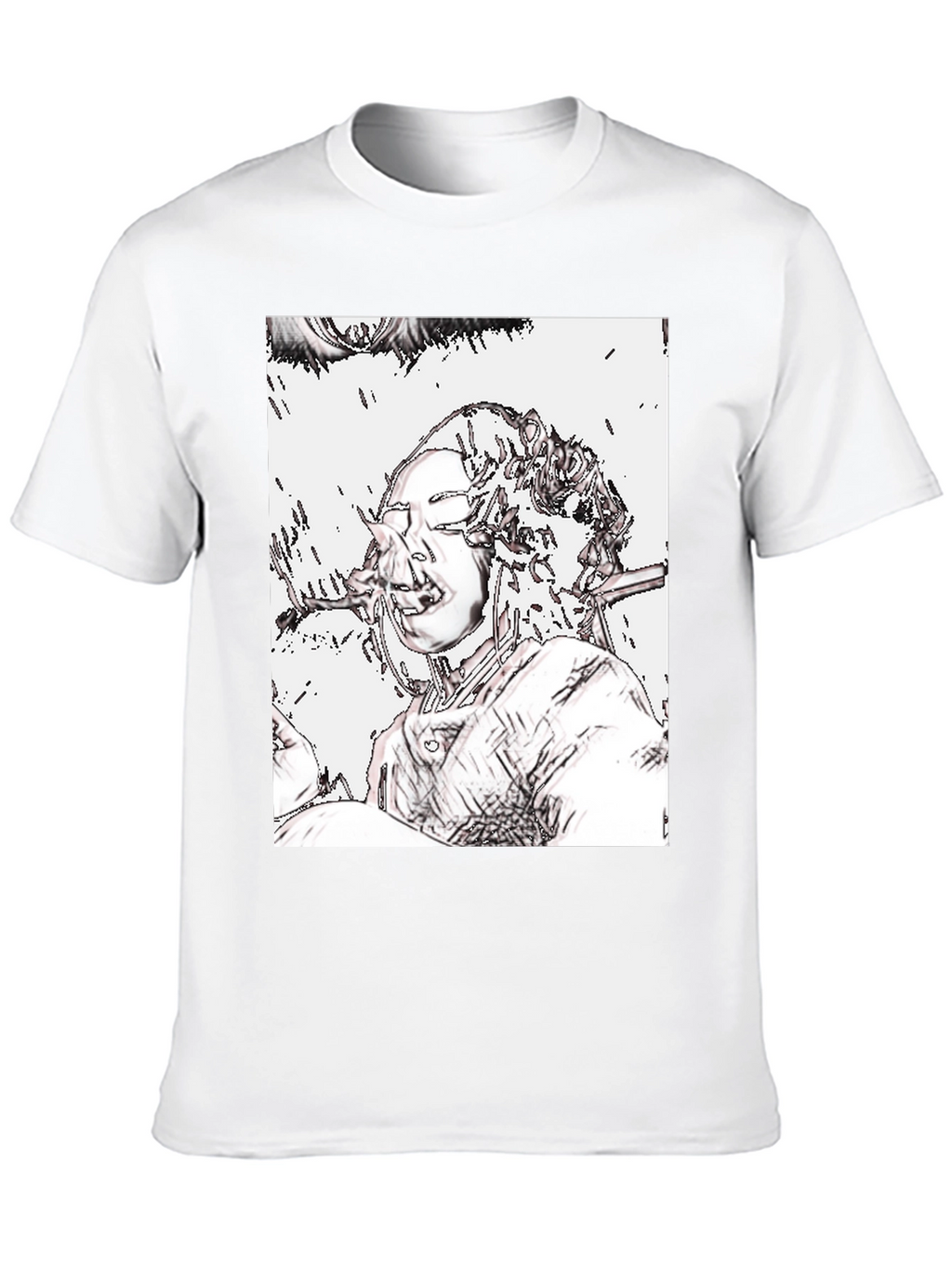 Edgy Graphic Tee - Unique Artistic Design