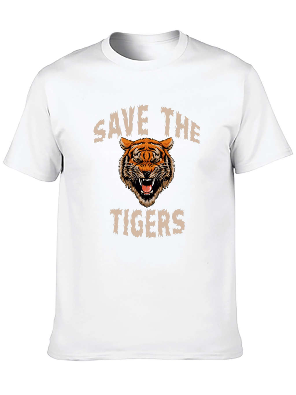 Save the Tigers Graphic T-Shirt - Black