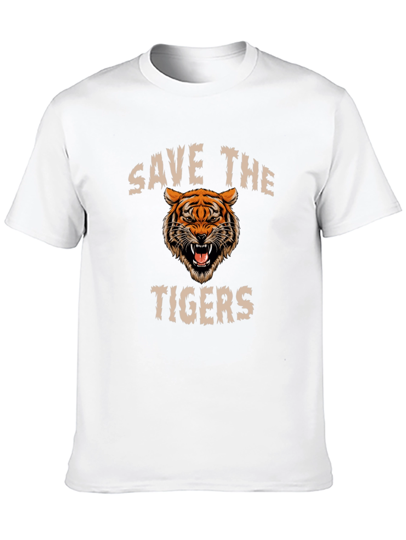 Save the Tigers Graphic T-Shirt - Black
