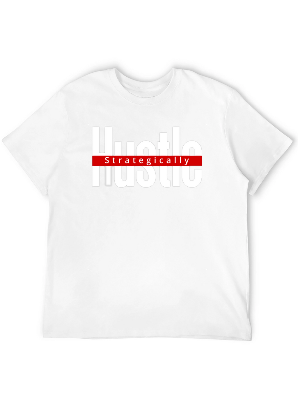 Hustle Strategically Black Graphic Tee