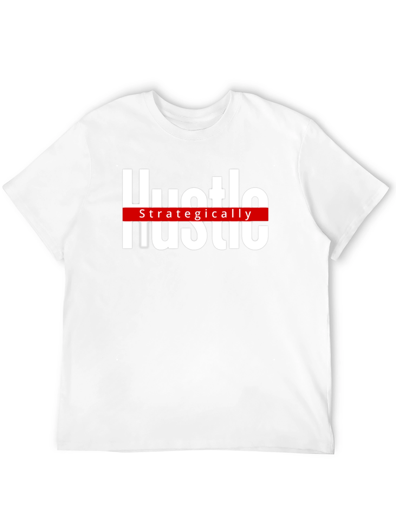 Hustle Strategically Black Graphic Tee