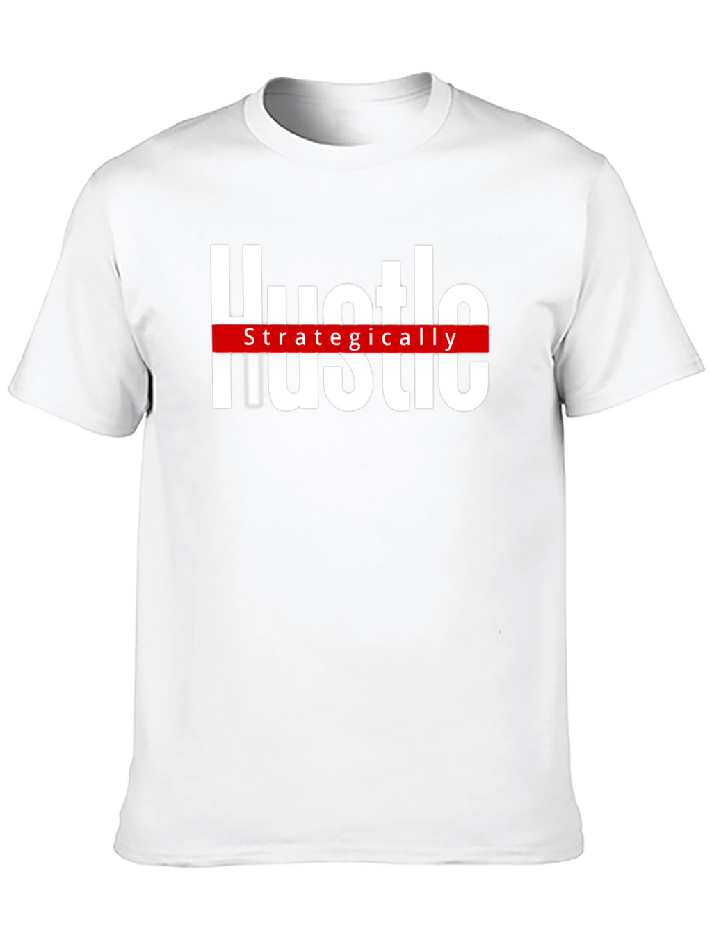 Hustle Strategically Black Graphic Tee