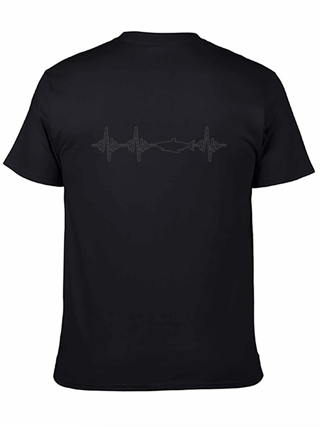 Shark Heartbeat T-Shirt - Black
