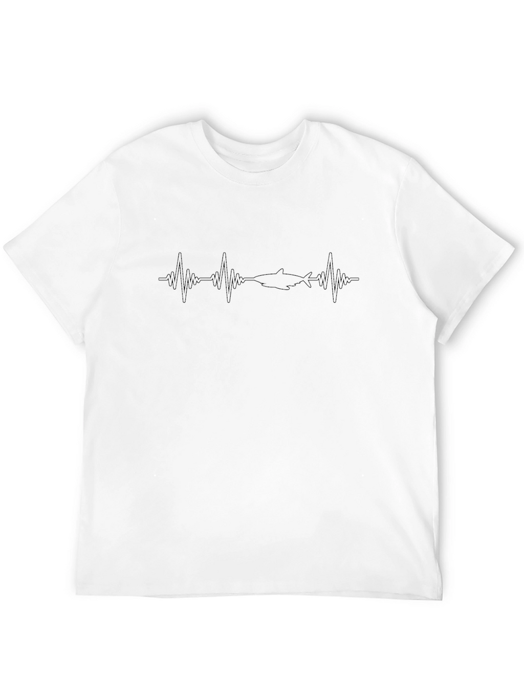 Shark Heartbeat T-Shirt - Black
