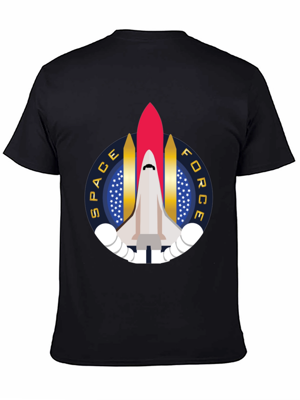 Space Force Rocket Graphic T-Shirt