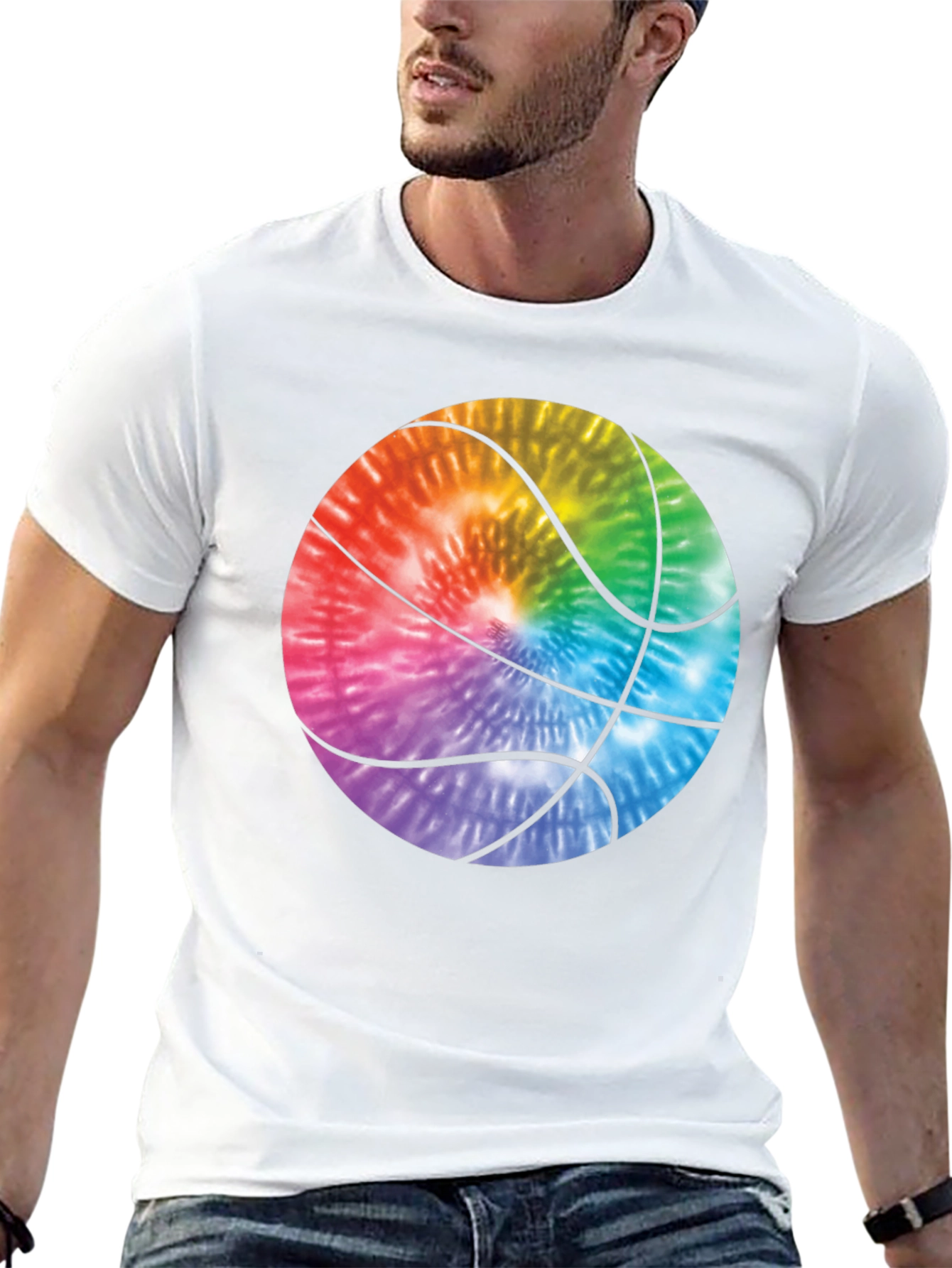 Tie-Dye Basketball Graphic Tee