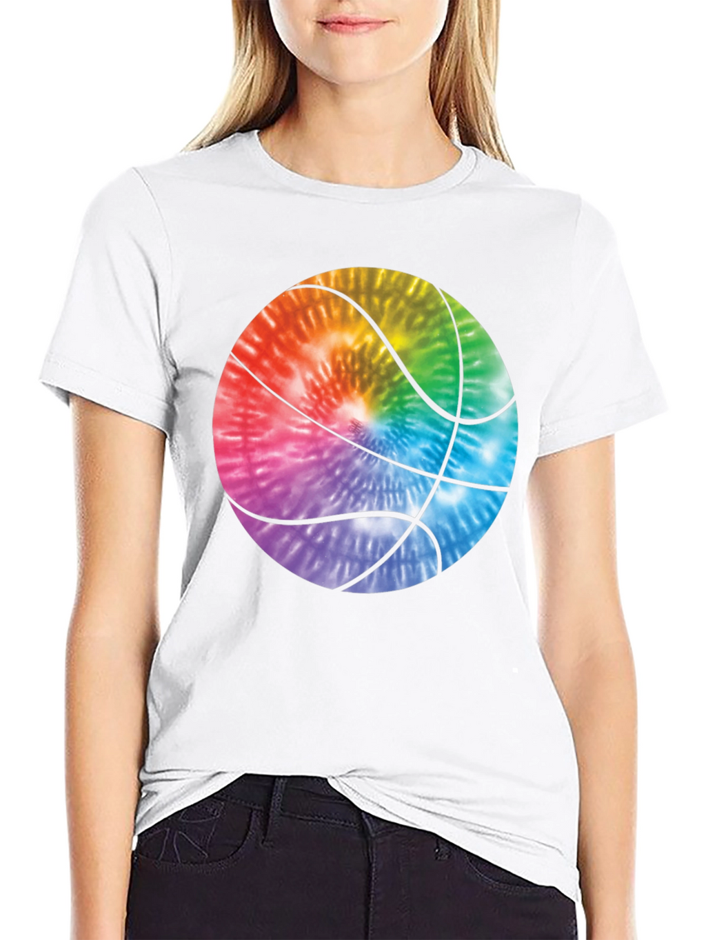 Tie-Dye Basketball Graphic Tee