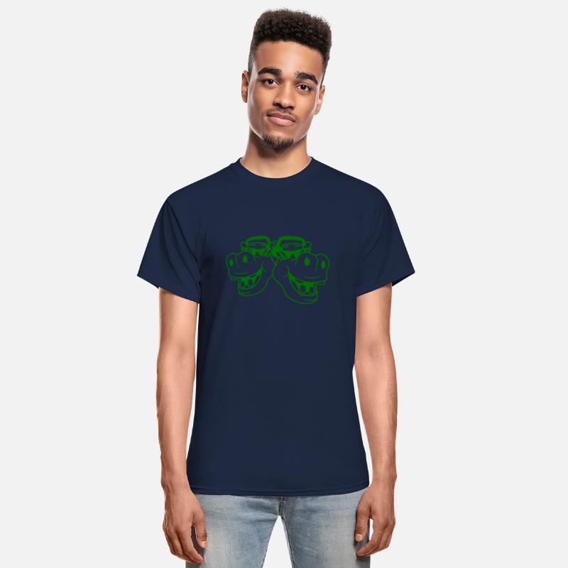 2 Green DJ Laughing Hippo Sunglasses Music Faces
