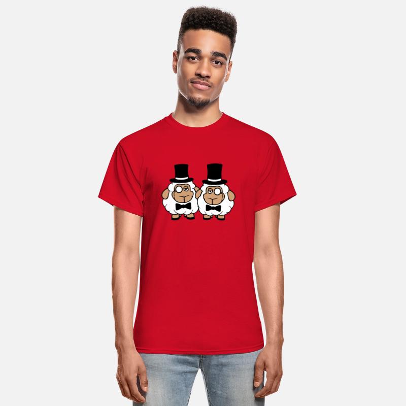 2 Sheep Men Gentlemen Top Hat Monocle Sir Two Mr.