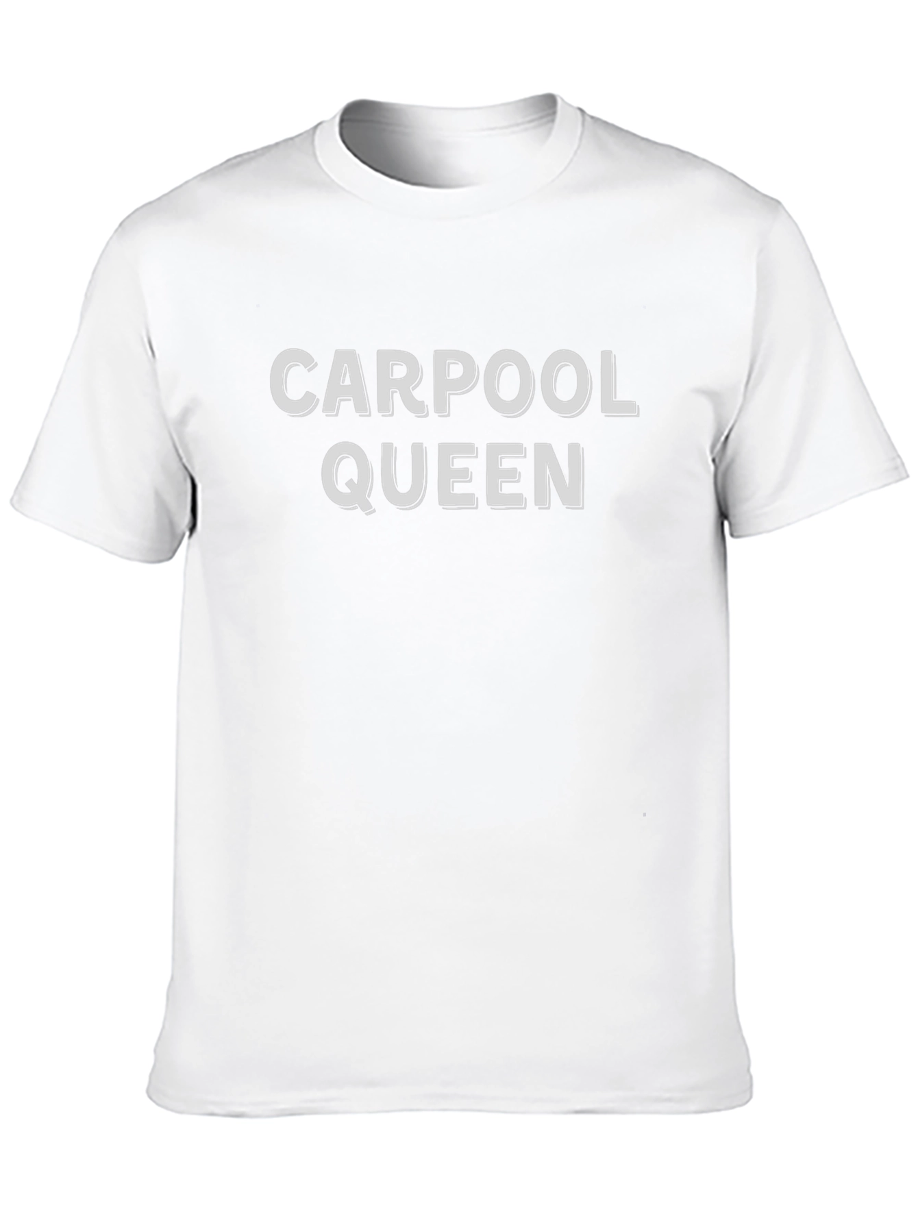 Carpool Queen Graphic Tee - Black Cotton T-Shirt
