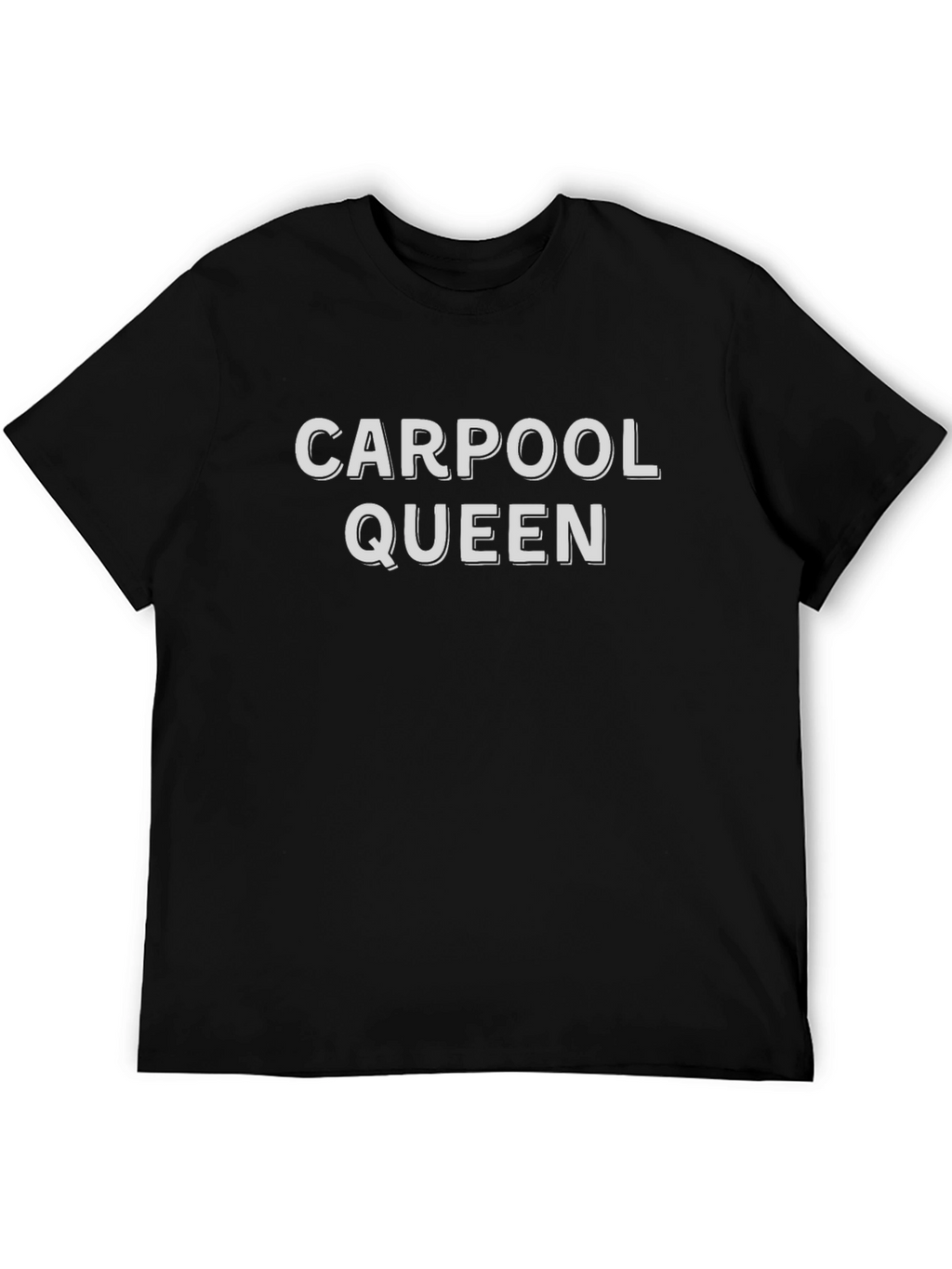 Carpool Queen Graphic Tee - Black Cotton T-Shirt