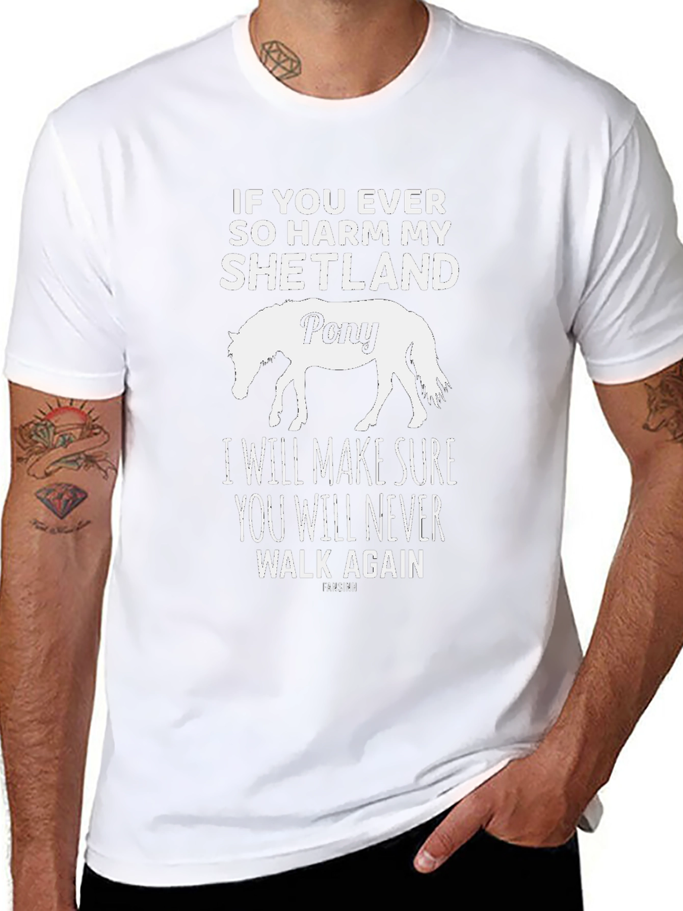 Shetland Pony T-Shirt - Warning Graphic Tee