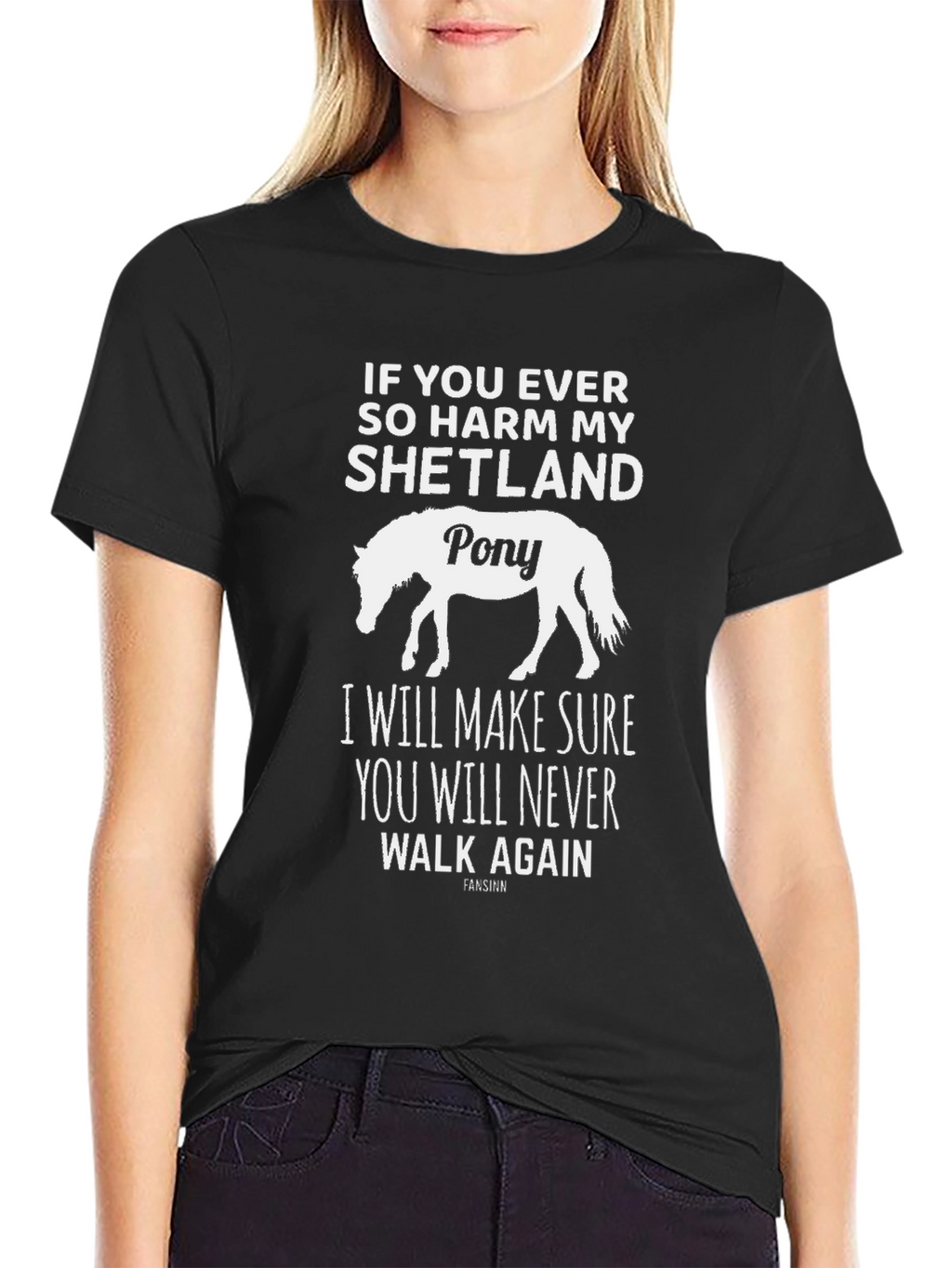 Shetland Pony T-Shirt - Warning Graphic Tee