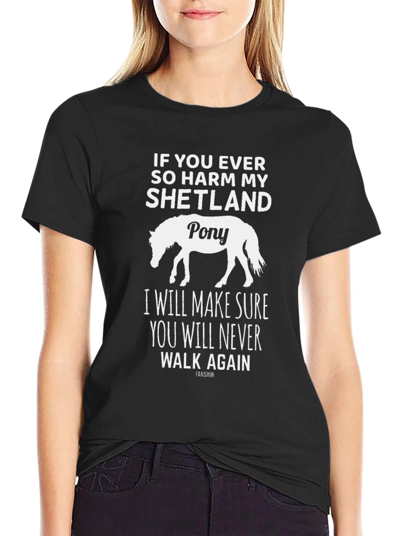 Shetland Pony T-Shirt - Warning Graphic Tee