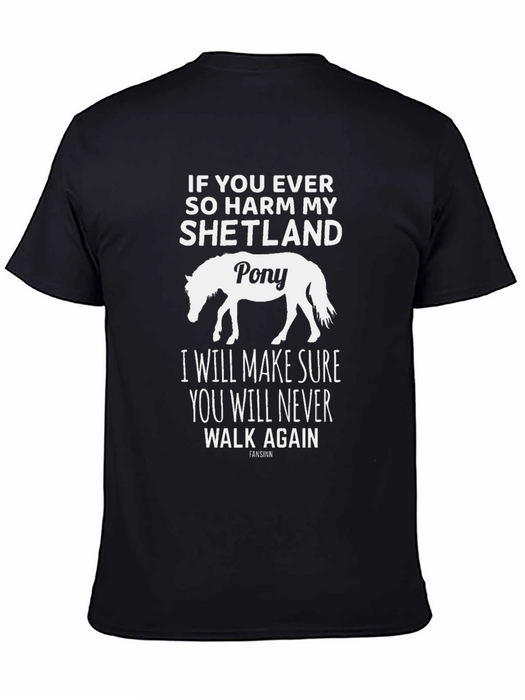 Shetland Pony T-Shirt - Warning Graphic Tee