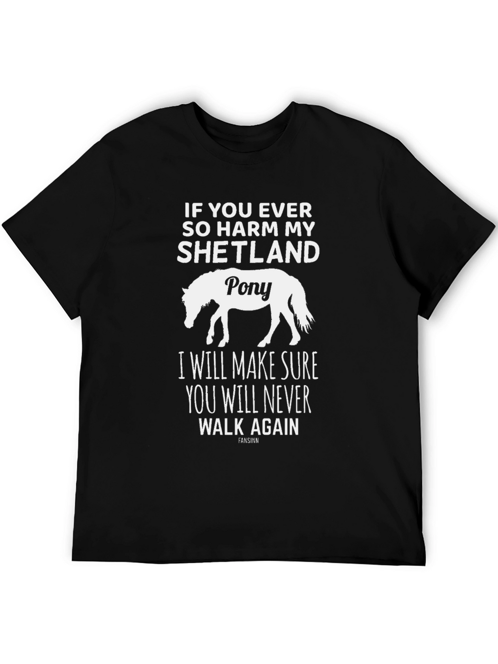 Shetland Pony T-Shirt - Warning Graphic Tee