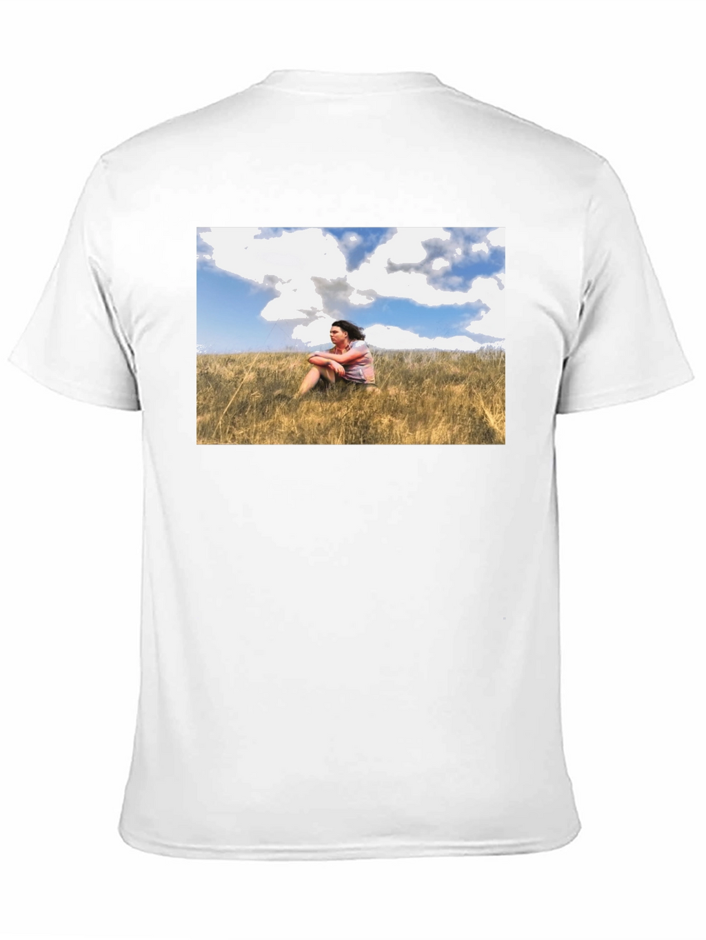Nature Scene Graphic Black T-Shirt