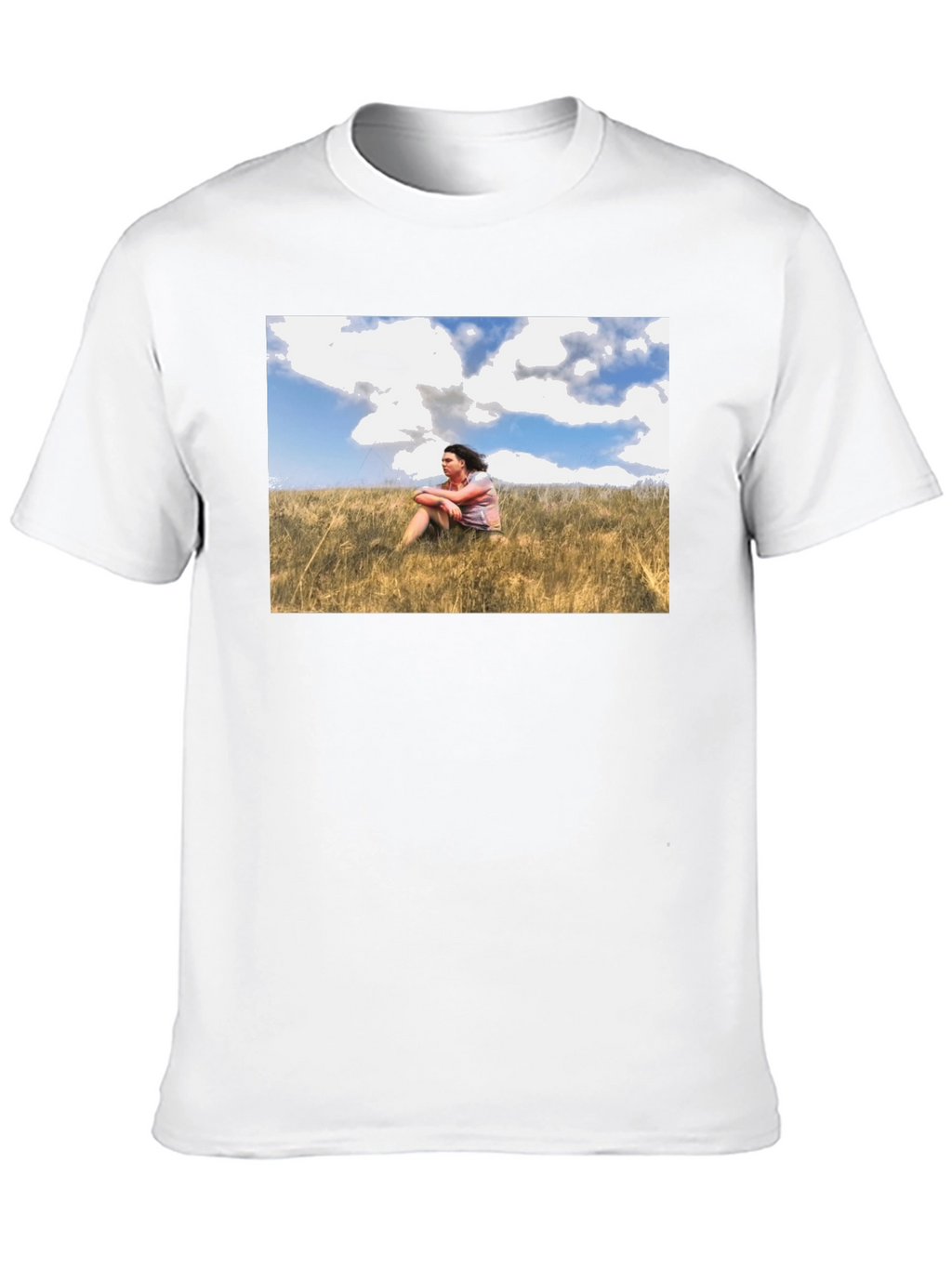 Nature Scene Graphic Black T-Shirt