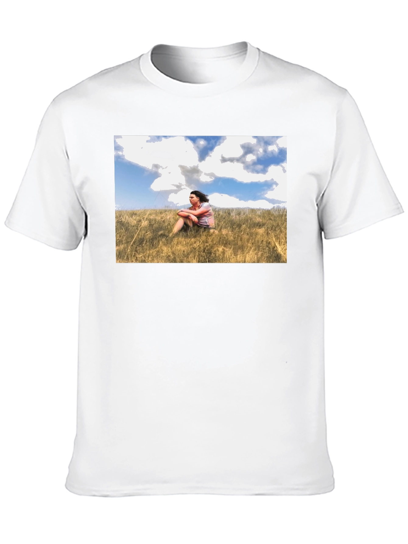 Nature Scene Graphic Black T-Shirt