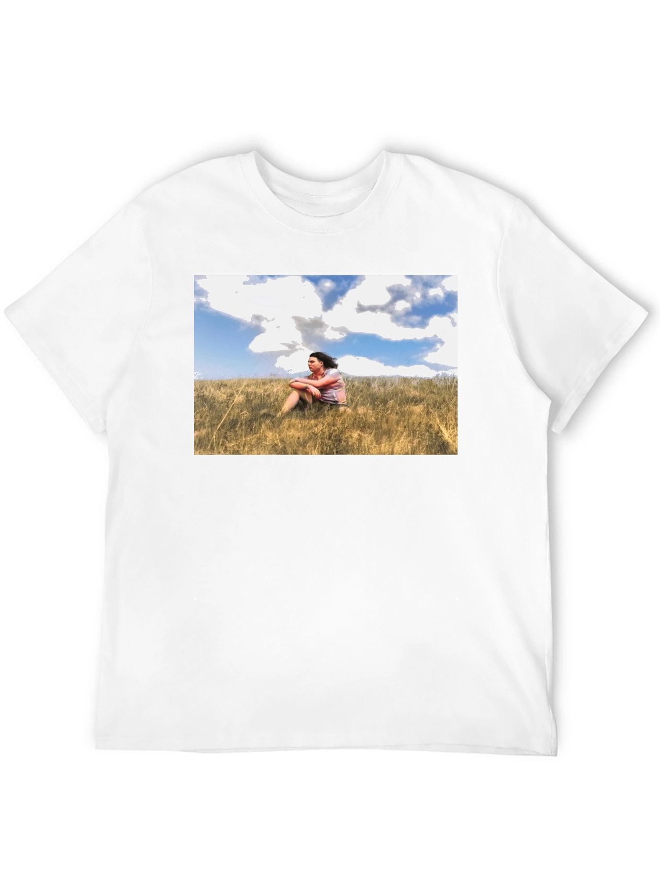 Nature Scene Graphic Black T-Shirt
