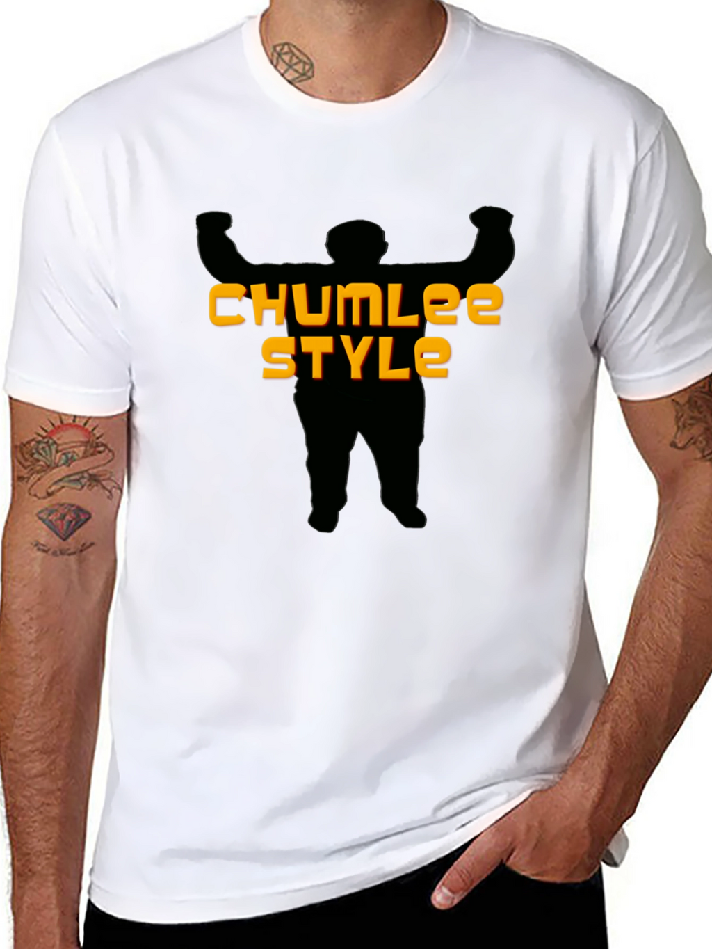 Chumlee Style Black Graphic T-Shirt
