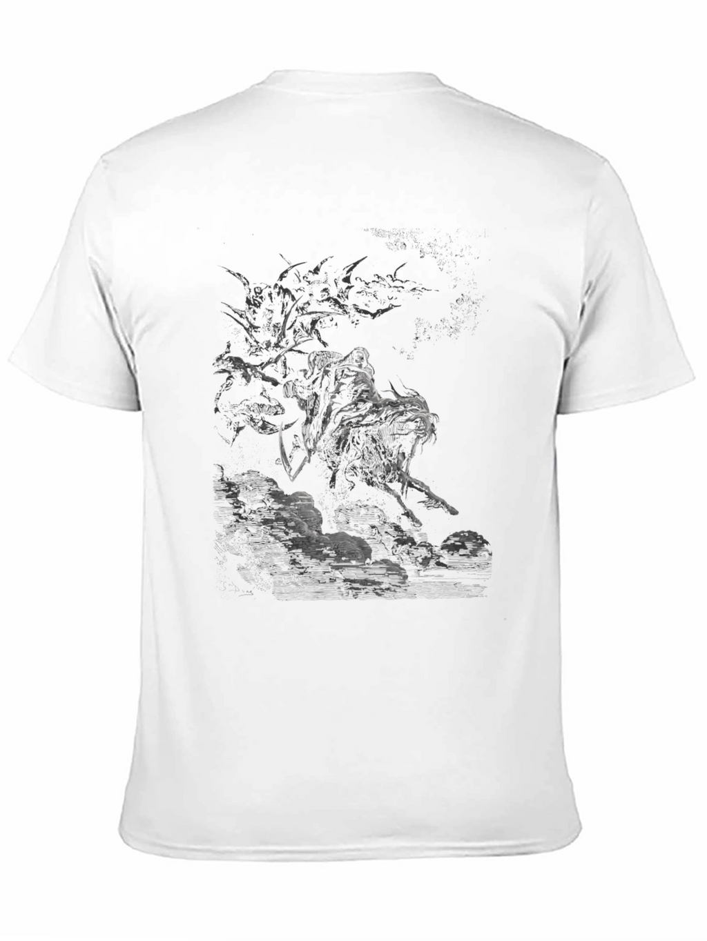 Grim Reaper Graphic T-Shirt - Dark Fantasy Design