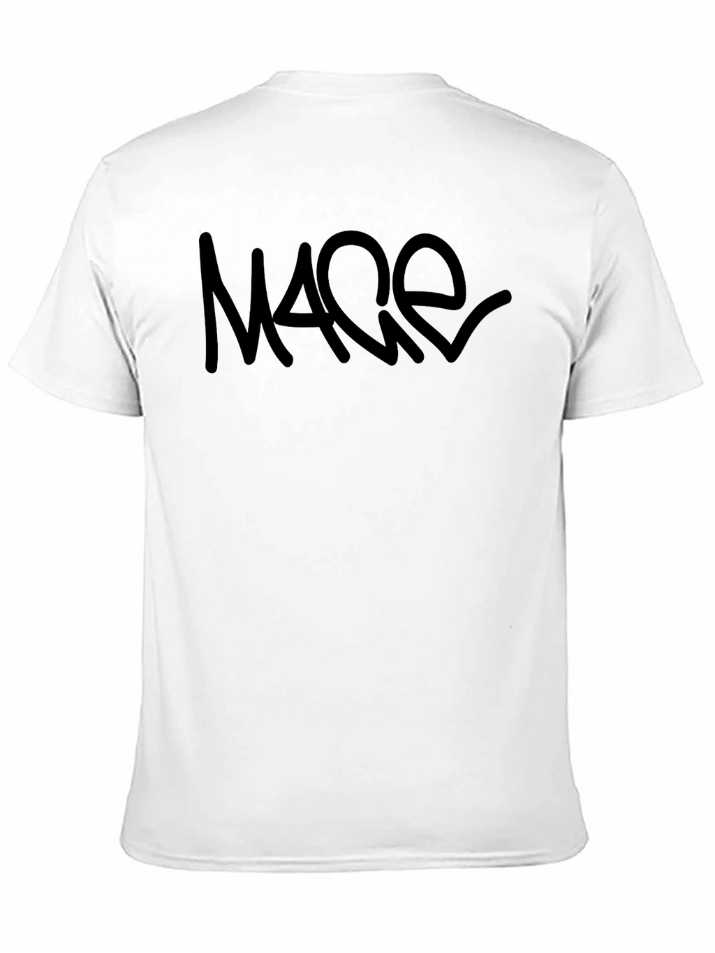 Mace Black Graphic Tee - Casual Crew Neck T-Shirt