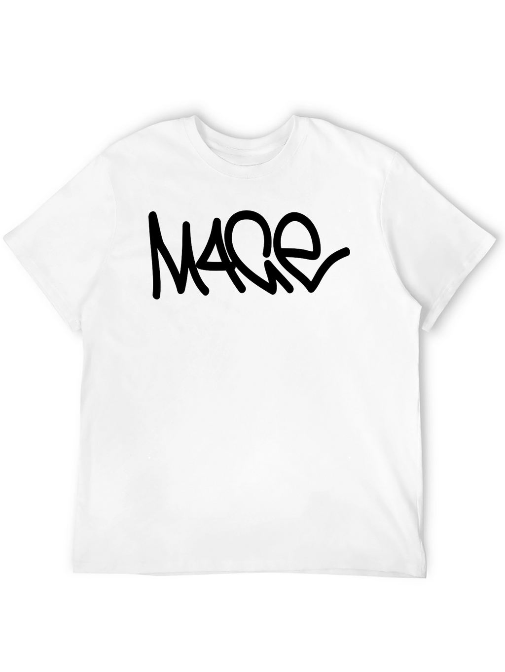 Mace Black Graphic Tee - Casual Crew Neck T-Shirt