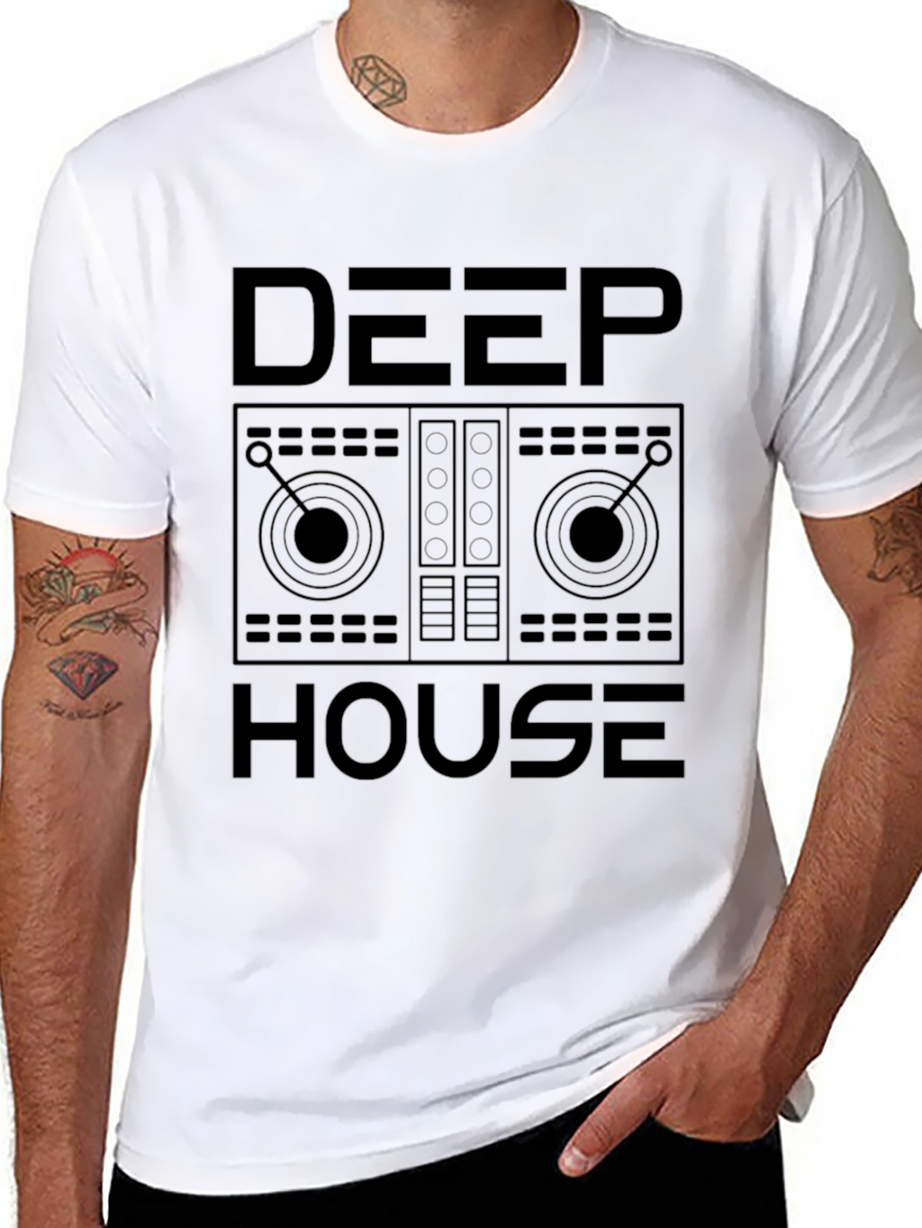 Deep House Graphic T-Shirt - DJ Music Tee