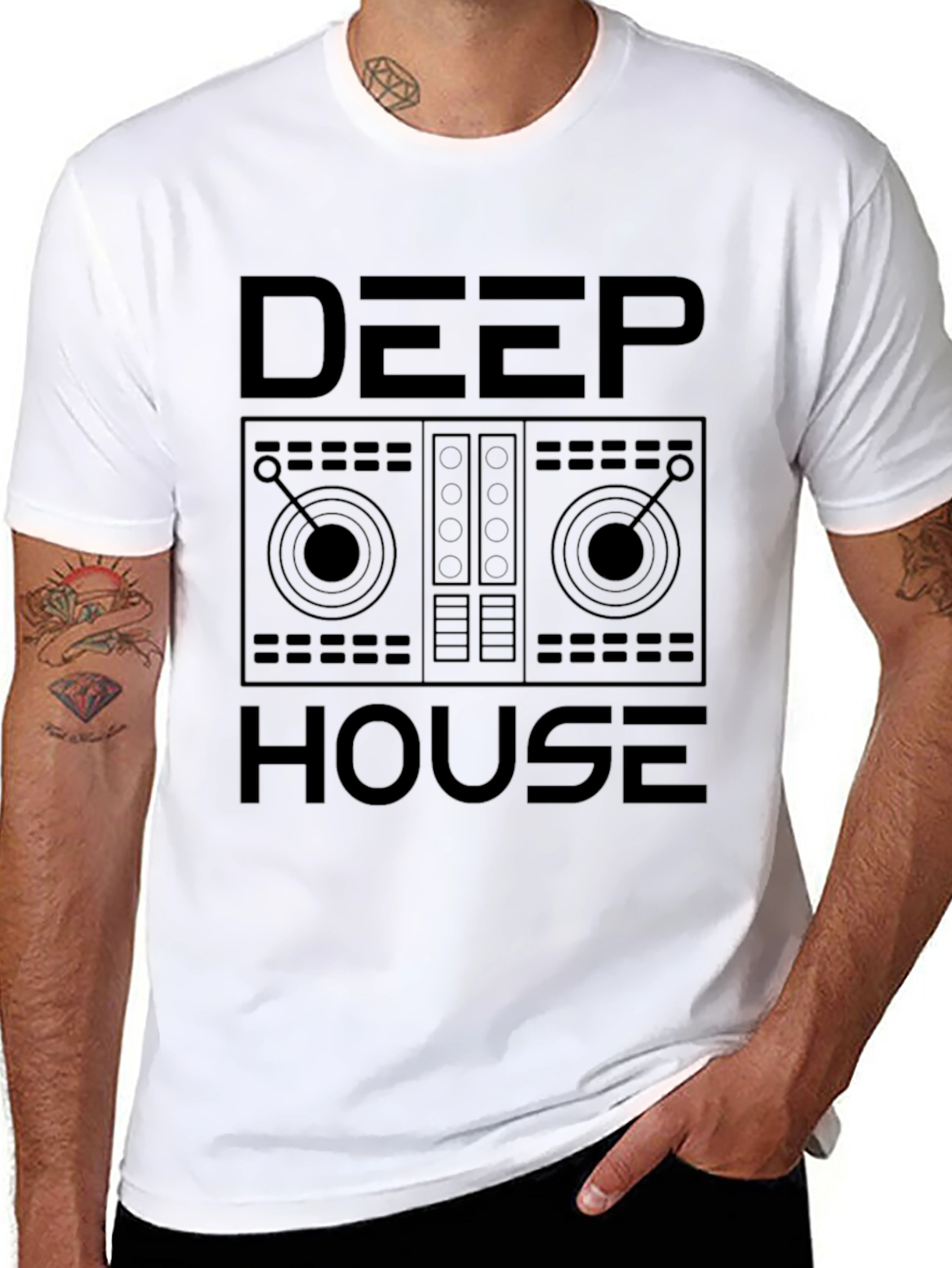 Deep House Graphic T-Shirt - DJ Music Tee