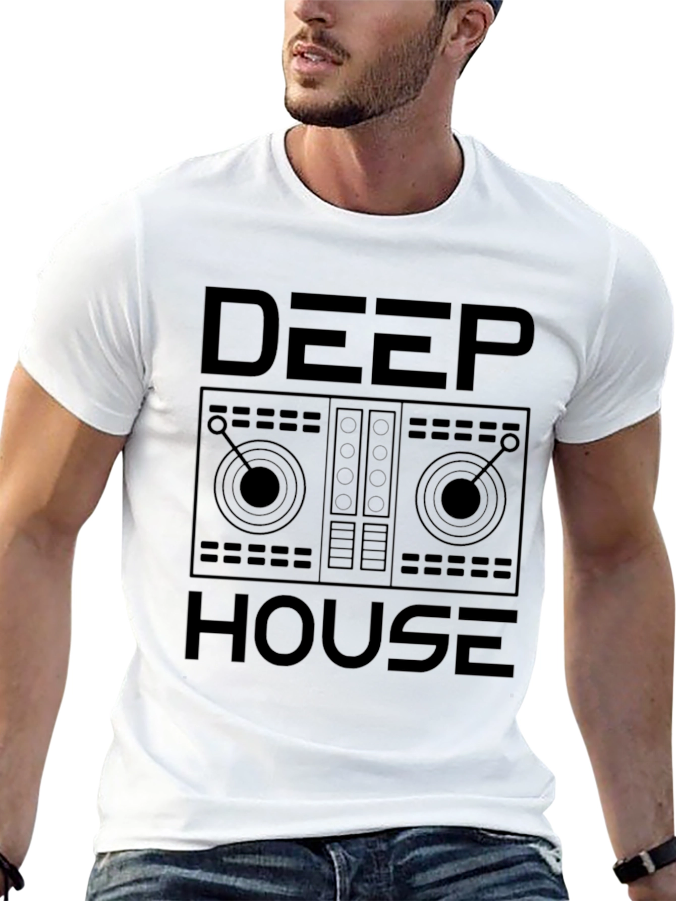 Deep House Graphic T-Shirt - DJ Music Tee