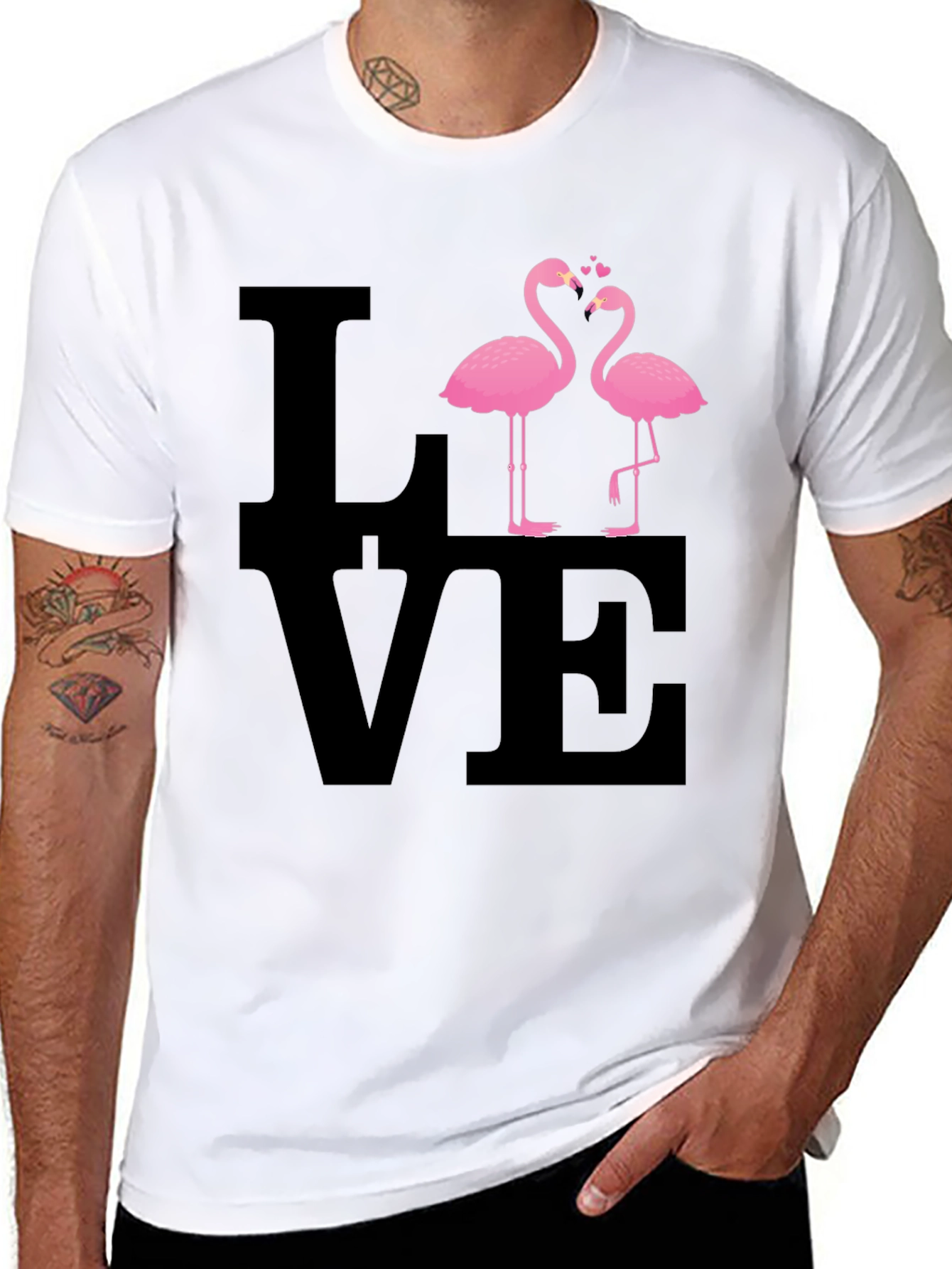 Love Flamingos Graphic Tee