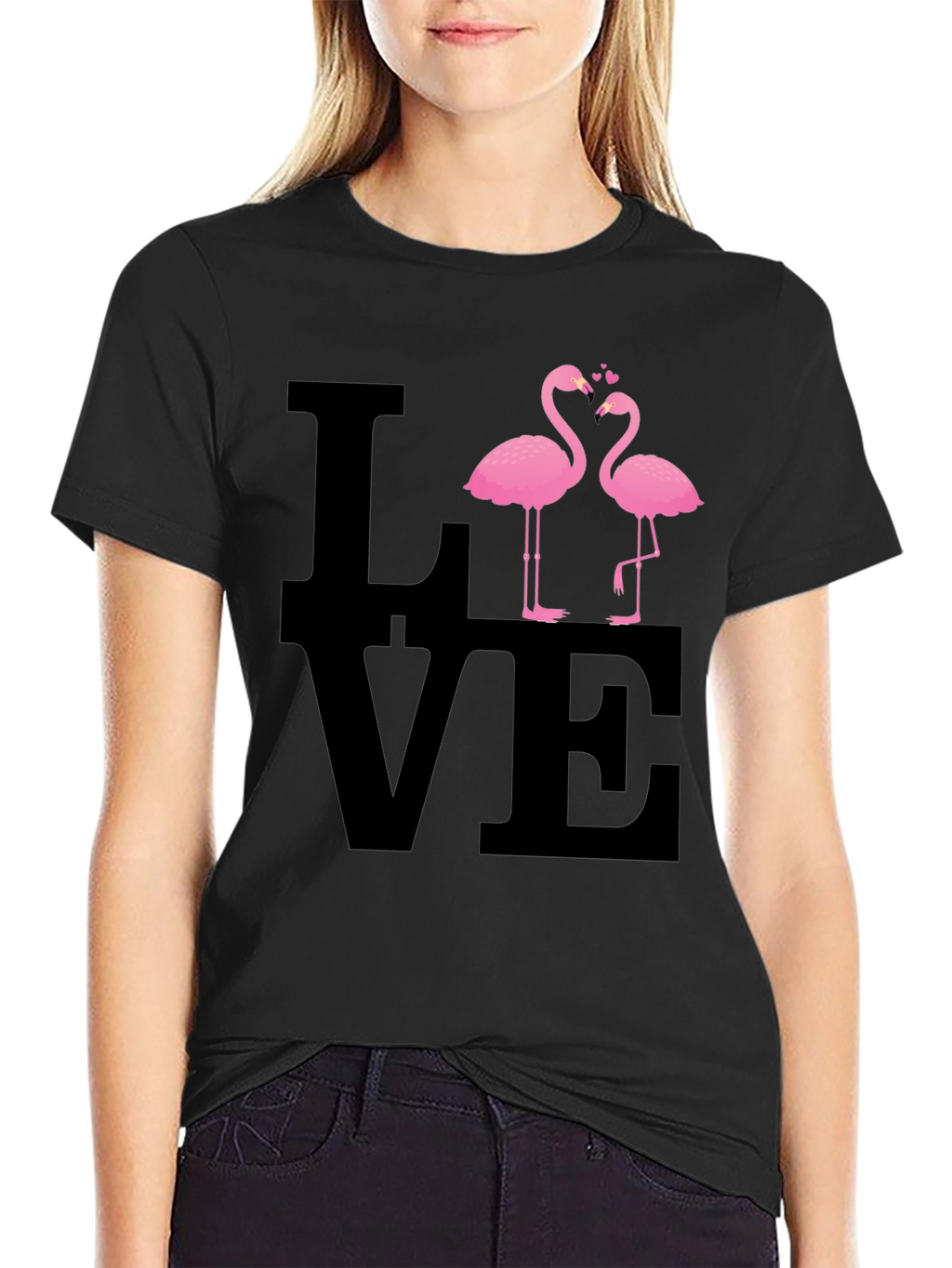 Love Flamingos Graphic Tee