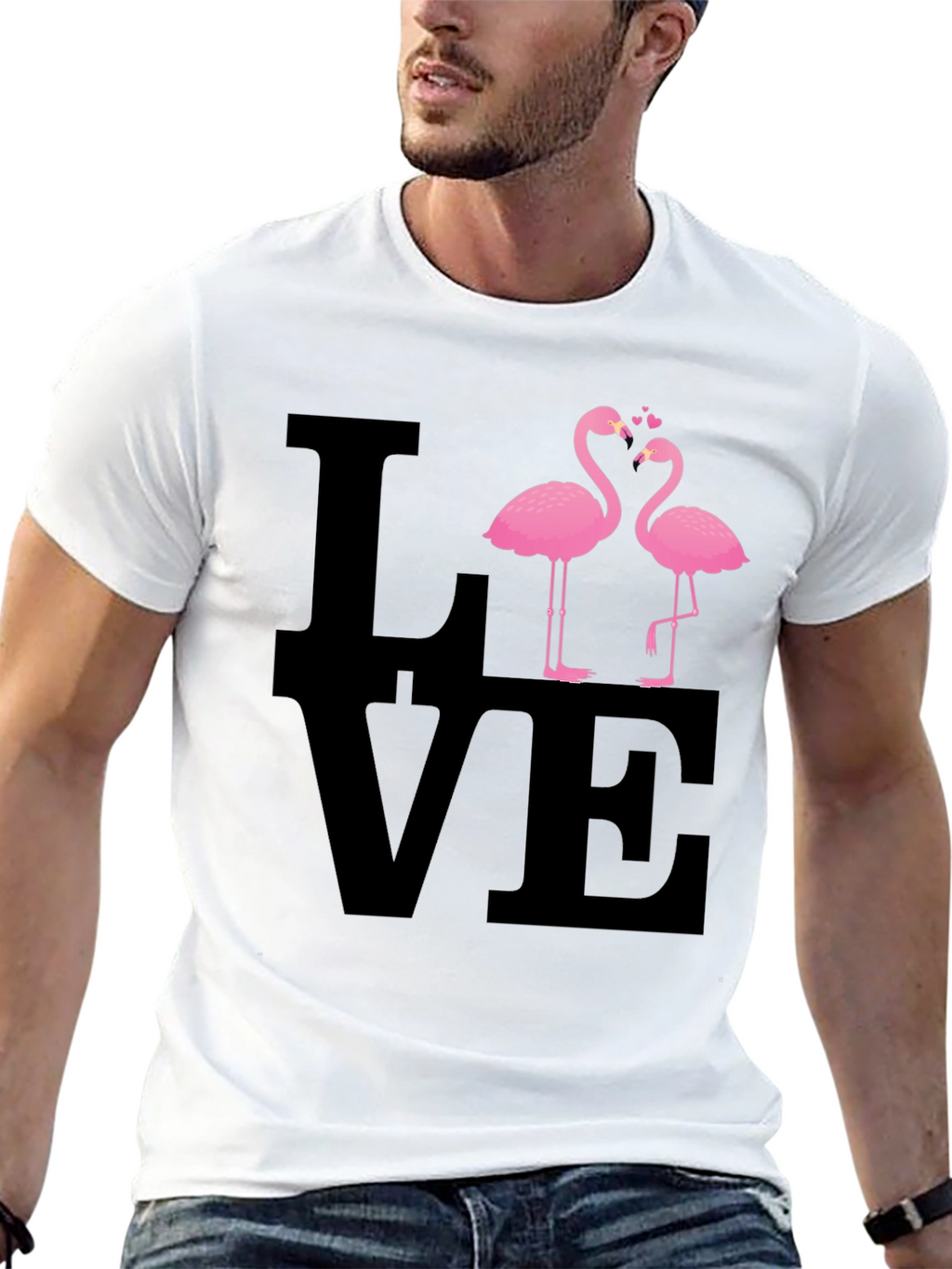 Love Flamingos Graphic Tee