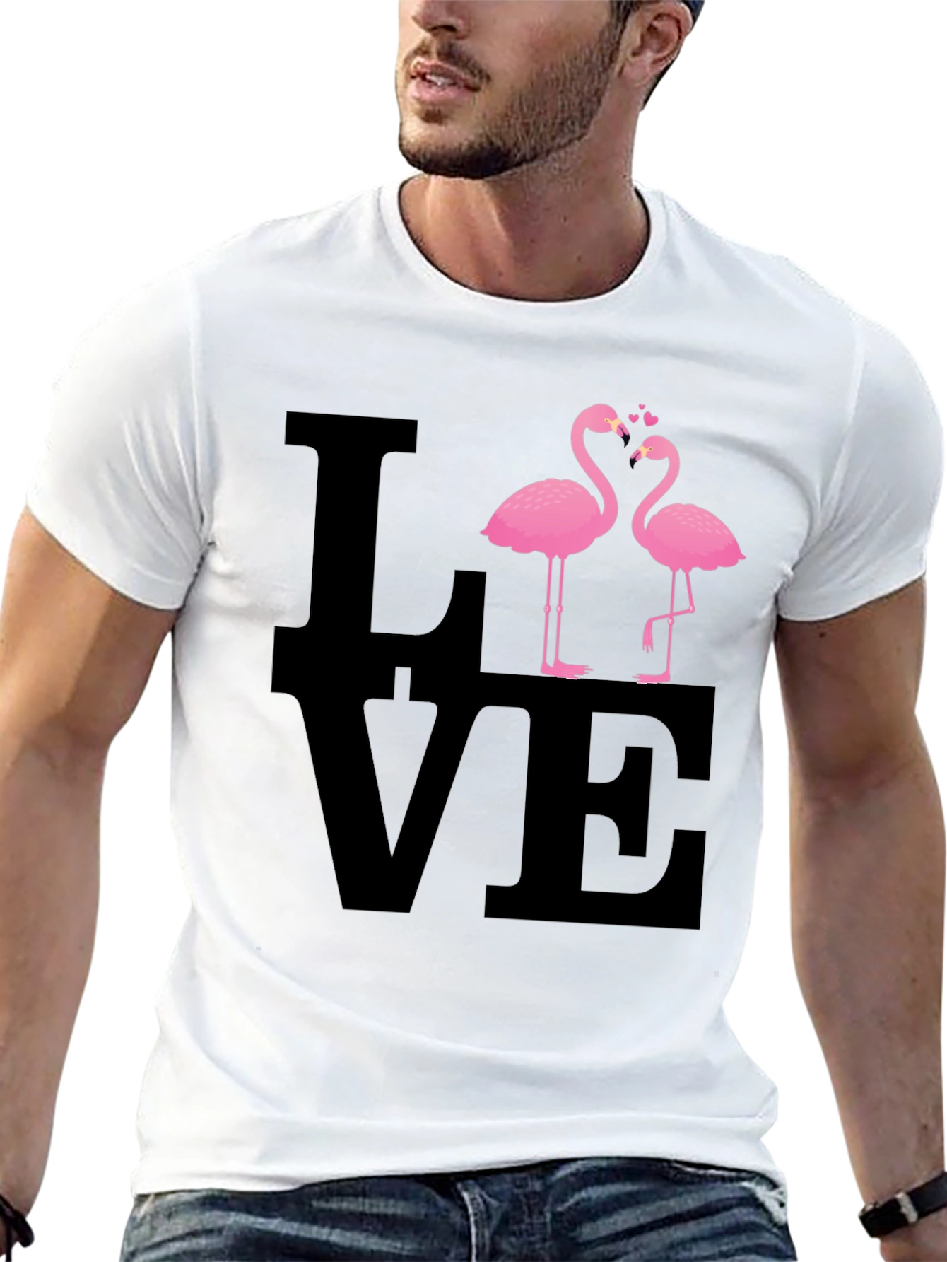 Love Flamingos Graphic Tee