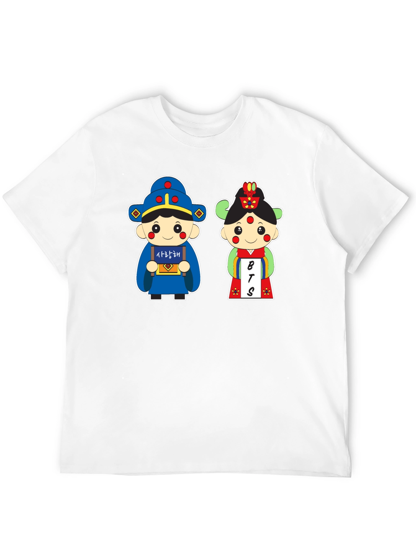 BTS Cartoon Couple T-Shirt - Korean Inspired