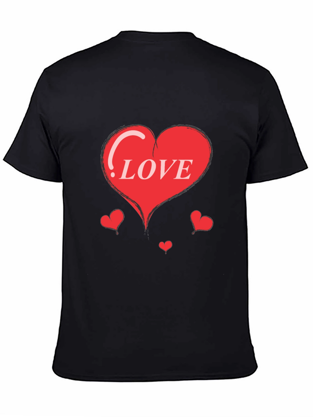 Heart Love Graphic Print Tee