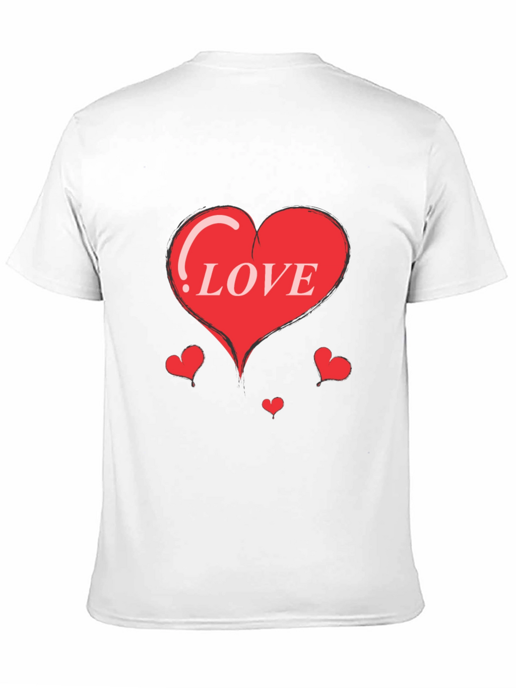 Heart Love Graphic Print Tee