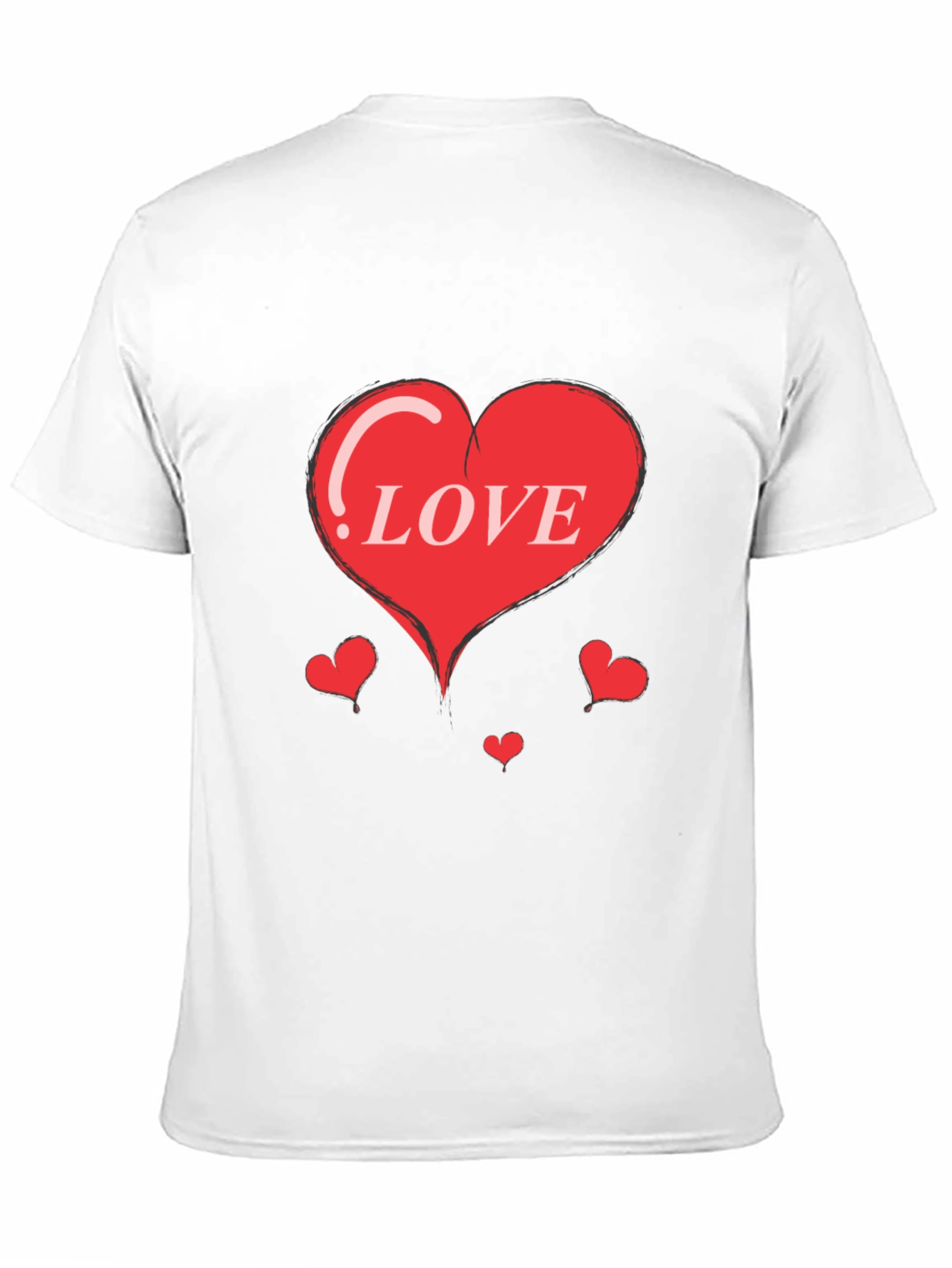 Heart Love Graphic Print Tee