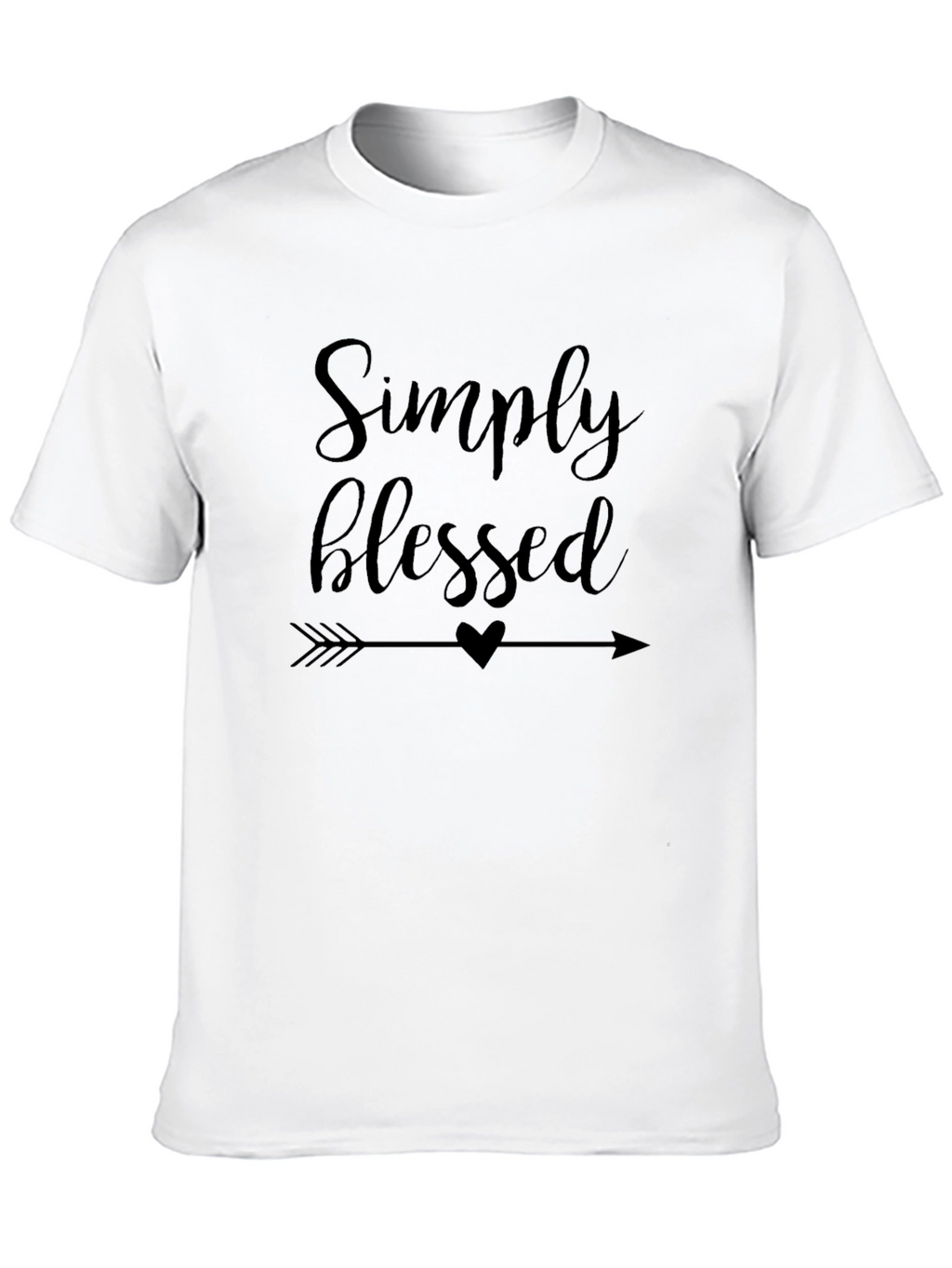 Simply Blessed Graphic Tee - Black T-Shirt