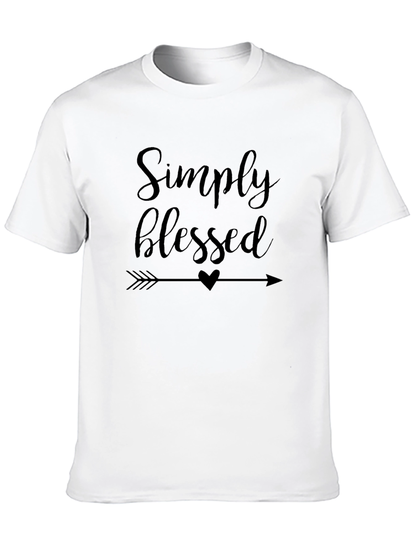 Simply Blessed Graphic Tee - Black T-Shirt
