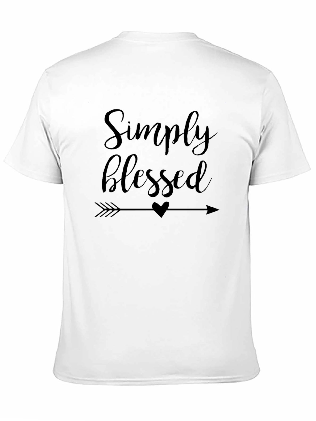 Simply Blessed Graphic Tee - Black T-Shirt